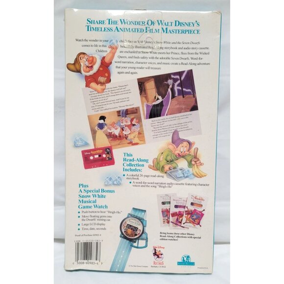 Disney's Snow White & The Seven Dwarfs Read-Along Collection Book Cassette Watch - Picture 7 of 7